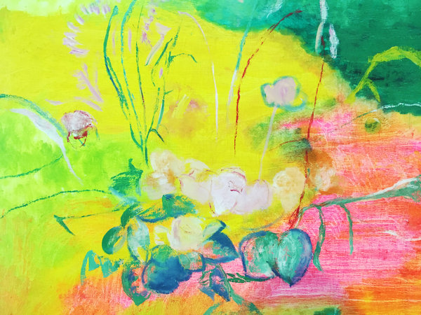 Artist paints her dreams, plants in vibrant spring colors