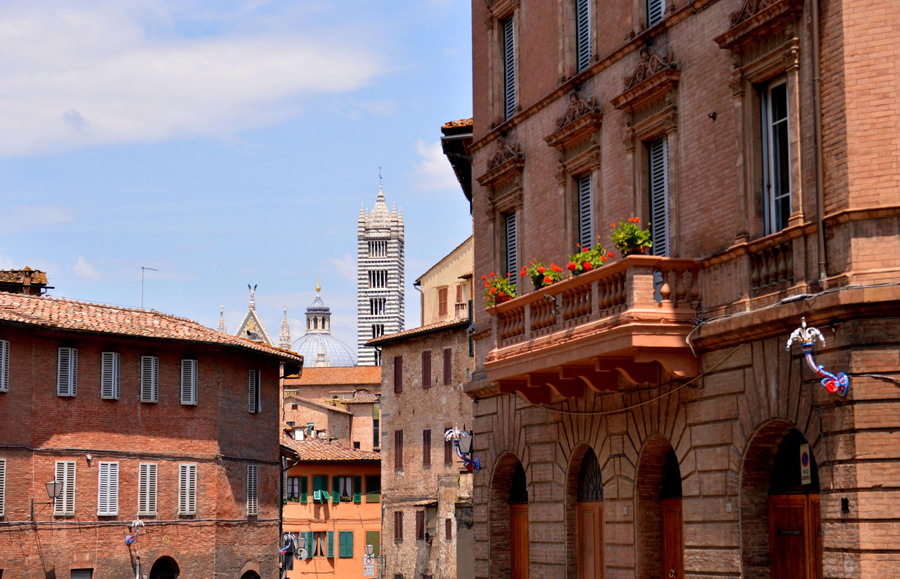 Siena, a medieval city in Toscana, Italy