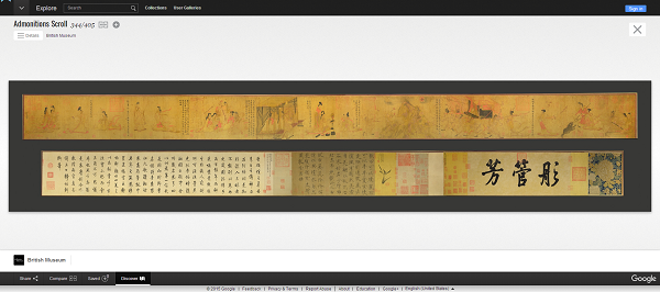 British Museum puts exhibits online with Google Street View, including<EM> Admonitions Scroll</EM>