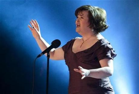 Singer Susan Boyle in second US/UK chart double