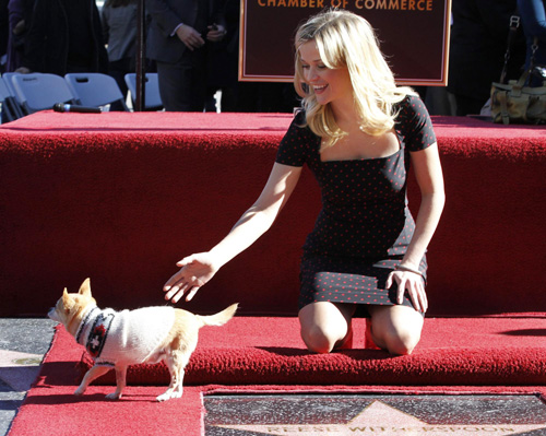 Reese Witherspoon unveils her star on the Hollywood Walk of Fame