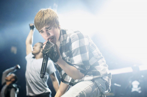 Justin Bieber performs during the Z100 Jingle Ball in New York