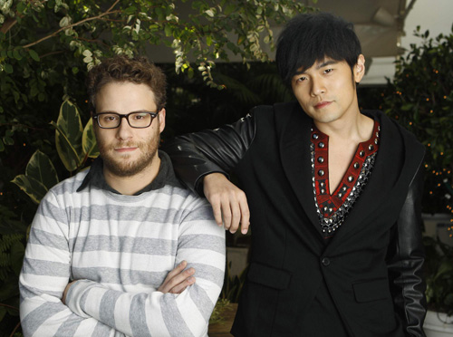 Seth Rogen, Jay Chou dish on new 'Green Hornet'