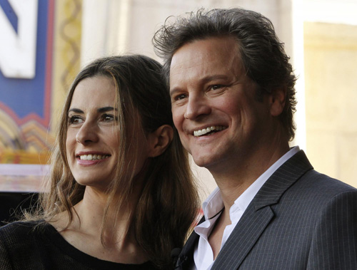 Colin Firth at ceremonies unveiling his star on Hollywood Walk of Fame in Hollywood