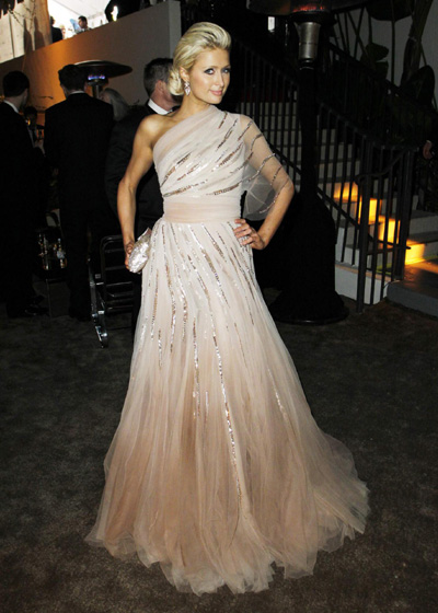 Paris Hilton at a after party for the 68th annual Golden Globe Awards