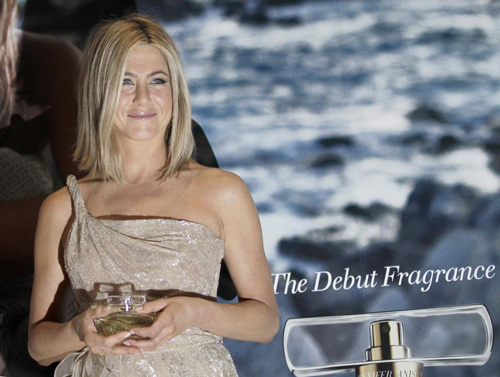 Aniston at promotional activities for her fragrance 'Jennifer Aniston' in Mexico City