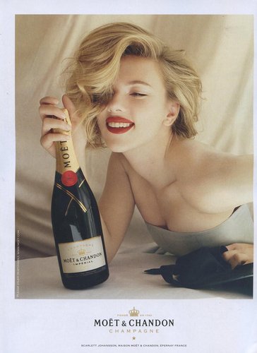 Scarlett Johansson in Moet & Chandon champagne advertisment