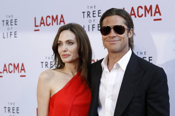 Jolie and Pitt attend premiere of 'The Tree of Life' at LACMA in Los Angeles