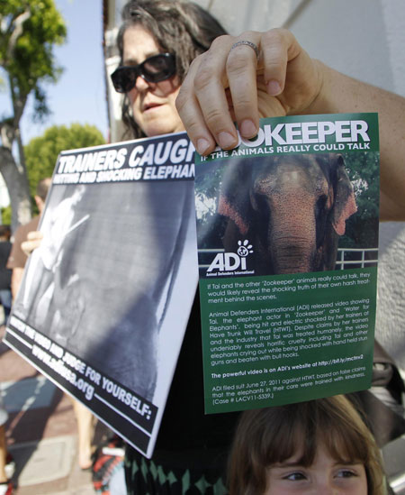 World premiere of the film 'Zookeeper'