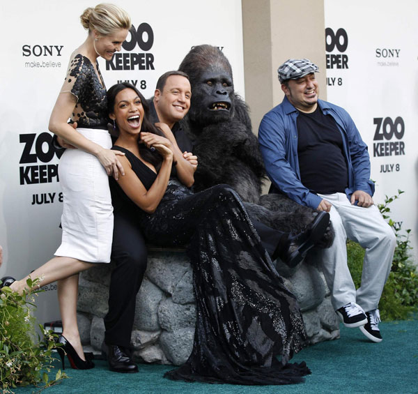 World premiere of the film 'Zookeeper'
