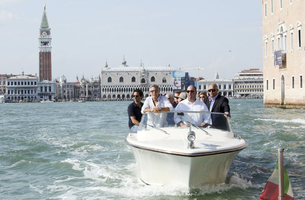 George Clooney in Venice for film festival