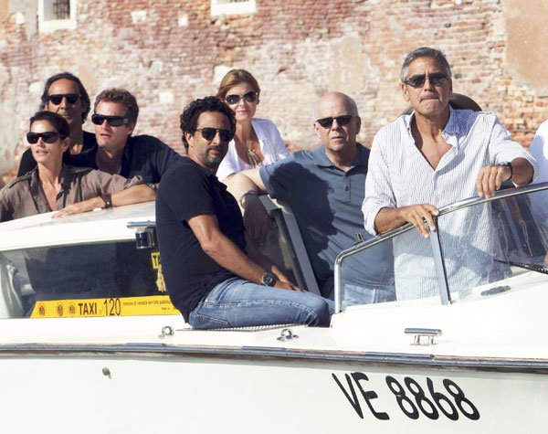 George Clooney in Venice for film festival