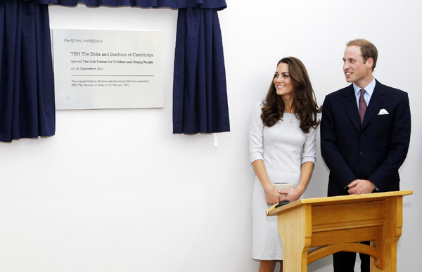 William and Kate visit Royal Marsden Hospital