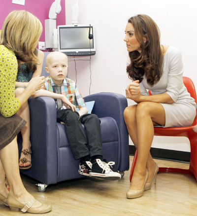 William and Kate visit Royal Marsden Hospital