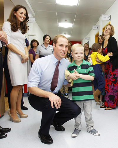 William and Kate visit Royal Marsden Hospital