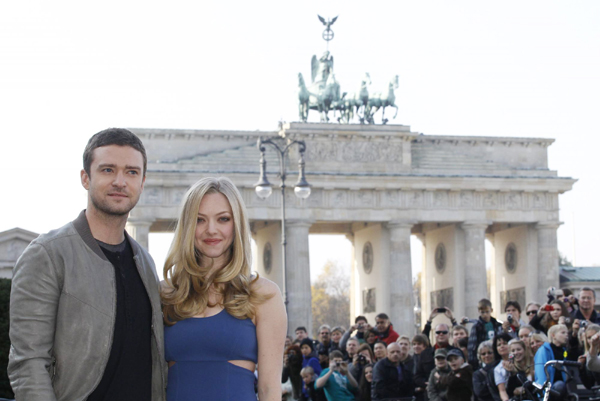 Timberlake promotes 'In Time' in Berlin