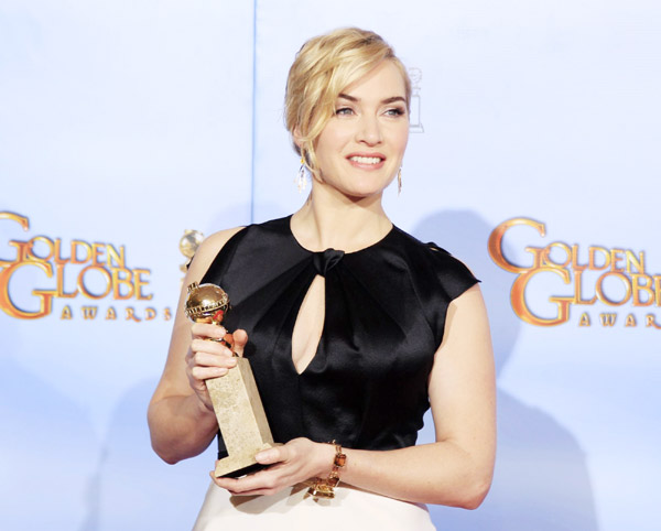 Kate Winslet attends Golden Globe Awards