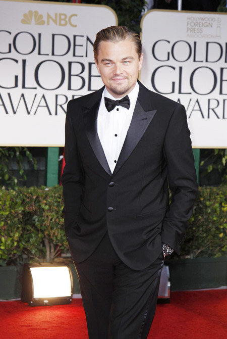 Depp, DiCaprio attend Golden Globe Awards