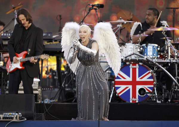 Celebrities perform at the Diamond Jubilee concert