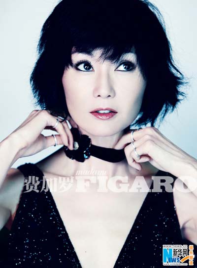 Maggie Cheung poses for Magazine Figaro with splendor
