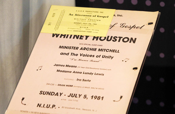 Whitney Houston exhibit opens