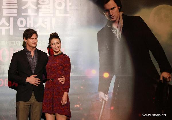 'Abraham Lincoln: Vampire Hunter' promoted in Seoul