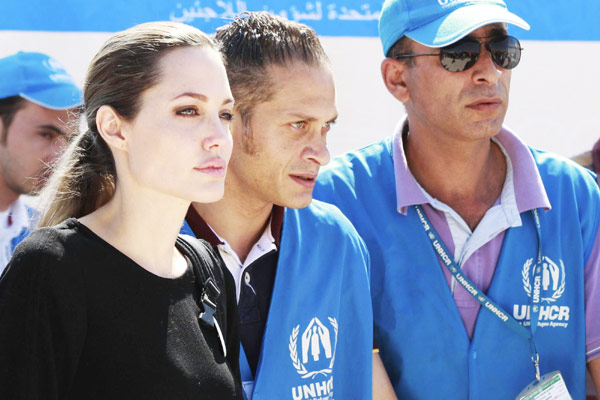 Angelina Jolie in Mafraq