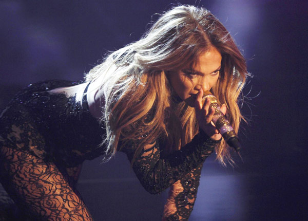 Jennifer Lopez at German game show