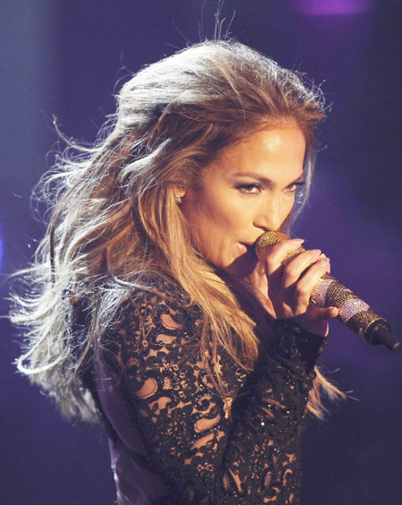 Jennifer Lopez at German game show