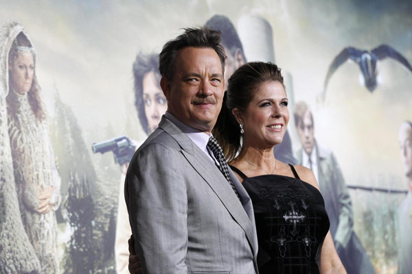 Tom Hanks, Zhou xun attend premiere of 'Cloud Atlas'