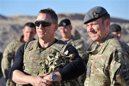 James Bond actor visits UK troops