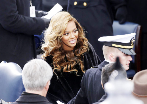 Beyonce attends US presidential inauguration