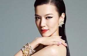 Qin Lan poses for Vogue magazine