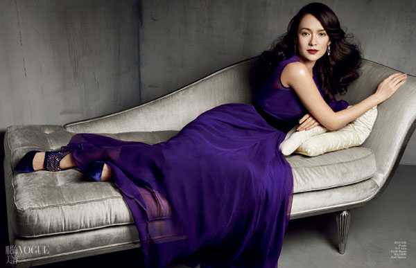 Zhang Ziyi poses for Vogue