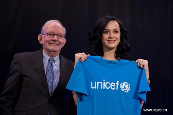 Singer Katy Perry named UNICEF Goodwill Ambassador