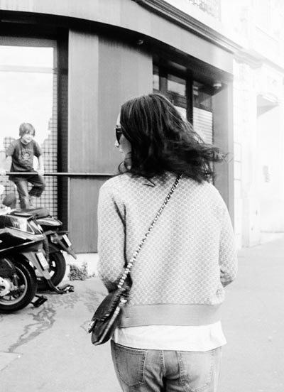 Zhou Xun's street style in Paris