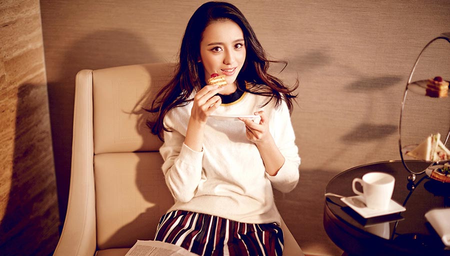 Actress Tong Liya poses for 'Chic' magazine