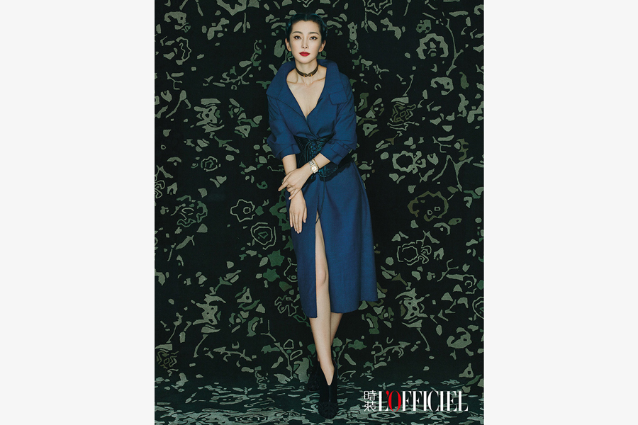Actress Li Bingbing poses for fashion magazine
