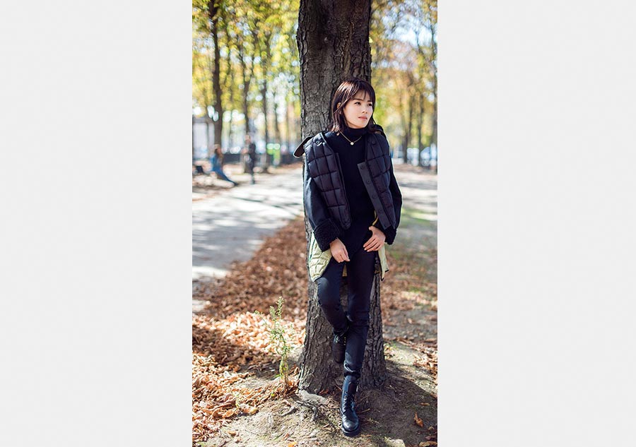 Chinese actress Liu Tao releases fashion shots in Paris