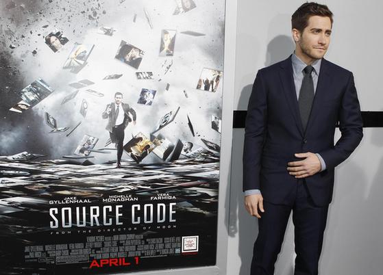 Cast members at premiere of film 'Source Code' in Hollywood