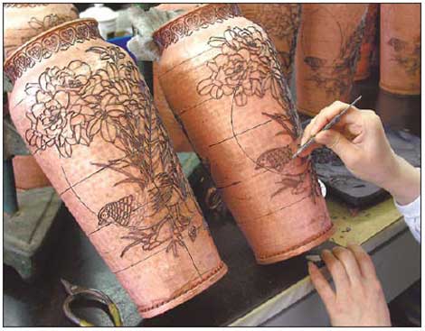 Art of saving vase