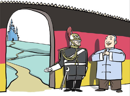 Germany the link between China, Europe