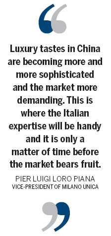 Italian fabric takes shape in China