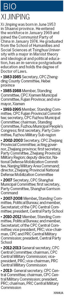 Xi chosen as president of China