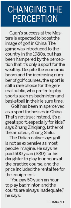 Chinese golf tees off