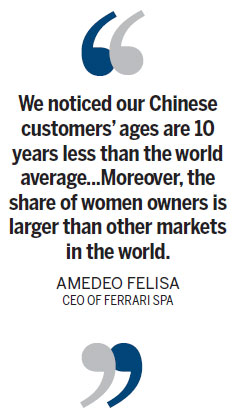 Women, young men eye fancy cars