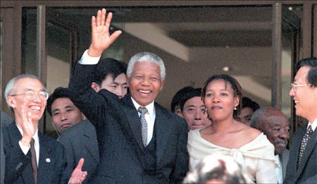 Mandela's visits to China