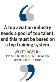 China's aviation school banks on global ties