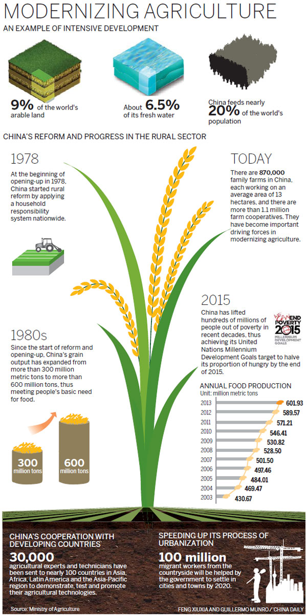 Evolving from hungry country to farm giant that feeds the world