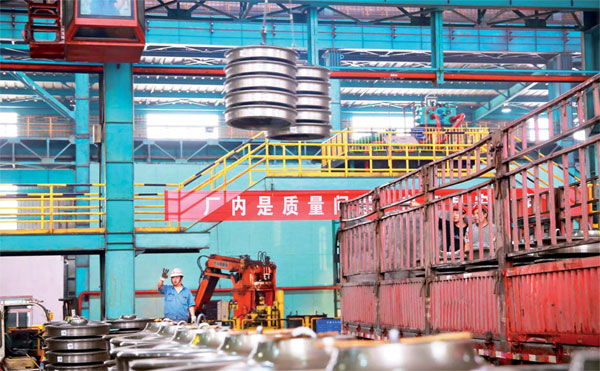 Train wheels keep steelmakers on track